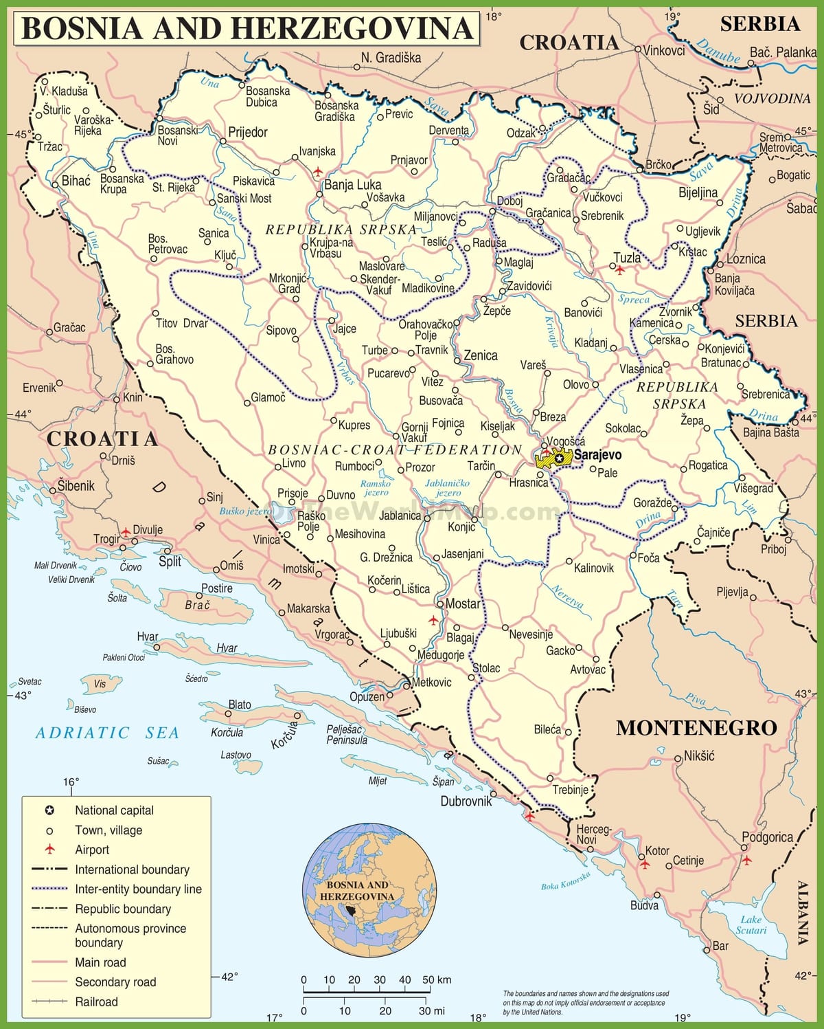 Карта на Босна патот