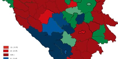Босна религија мапа