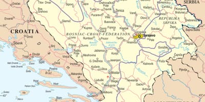 Карта на Босна