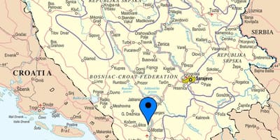 Карта на мостар Босна и Херцеговина