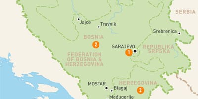 Карта на сараево во Босна и